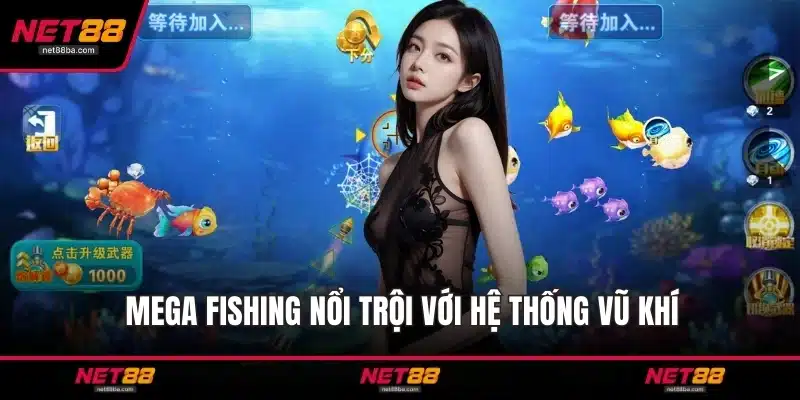 Mega Fishing nổi trội với hệ thống vũ khí